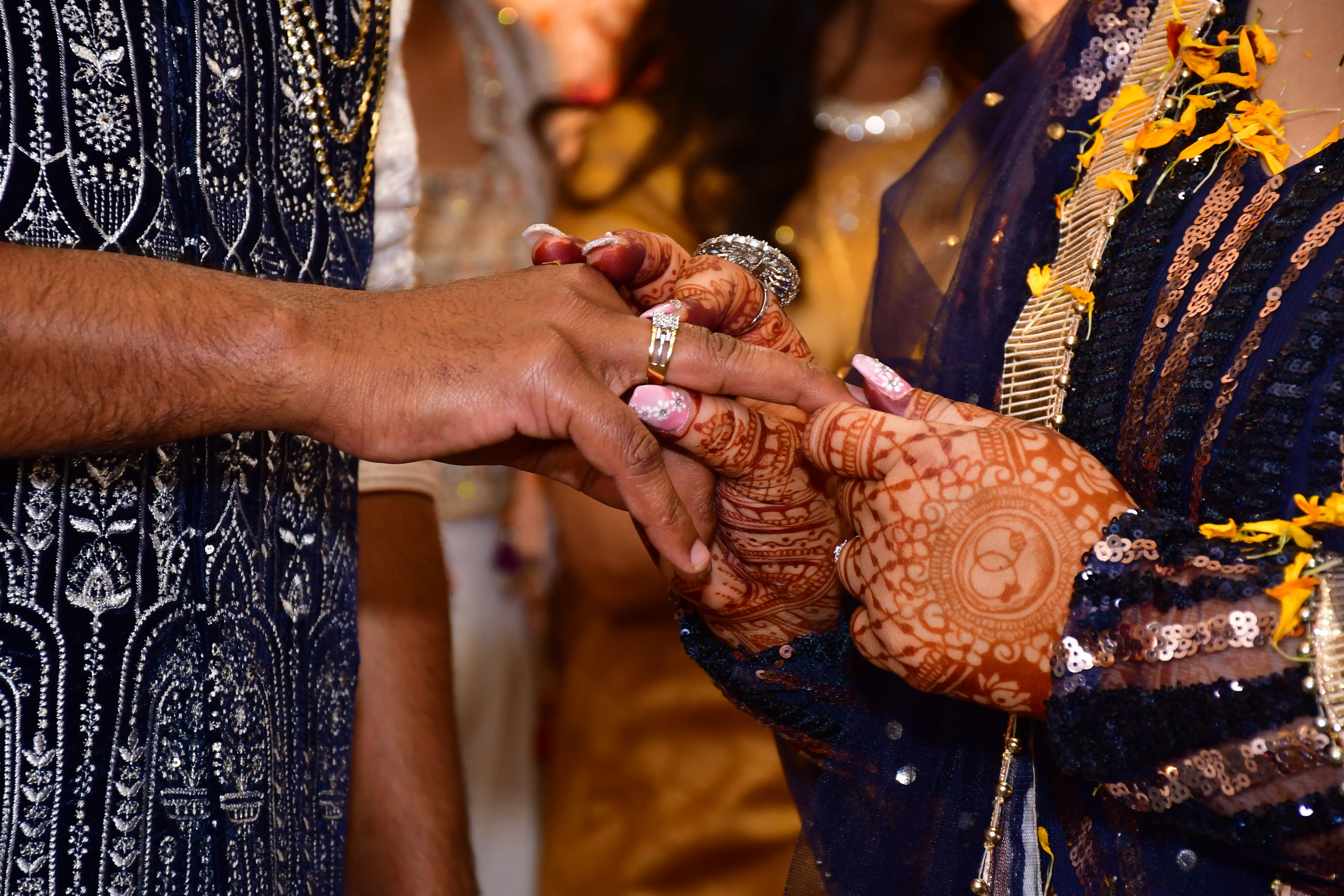 Bride smiling at the camera