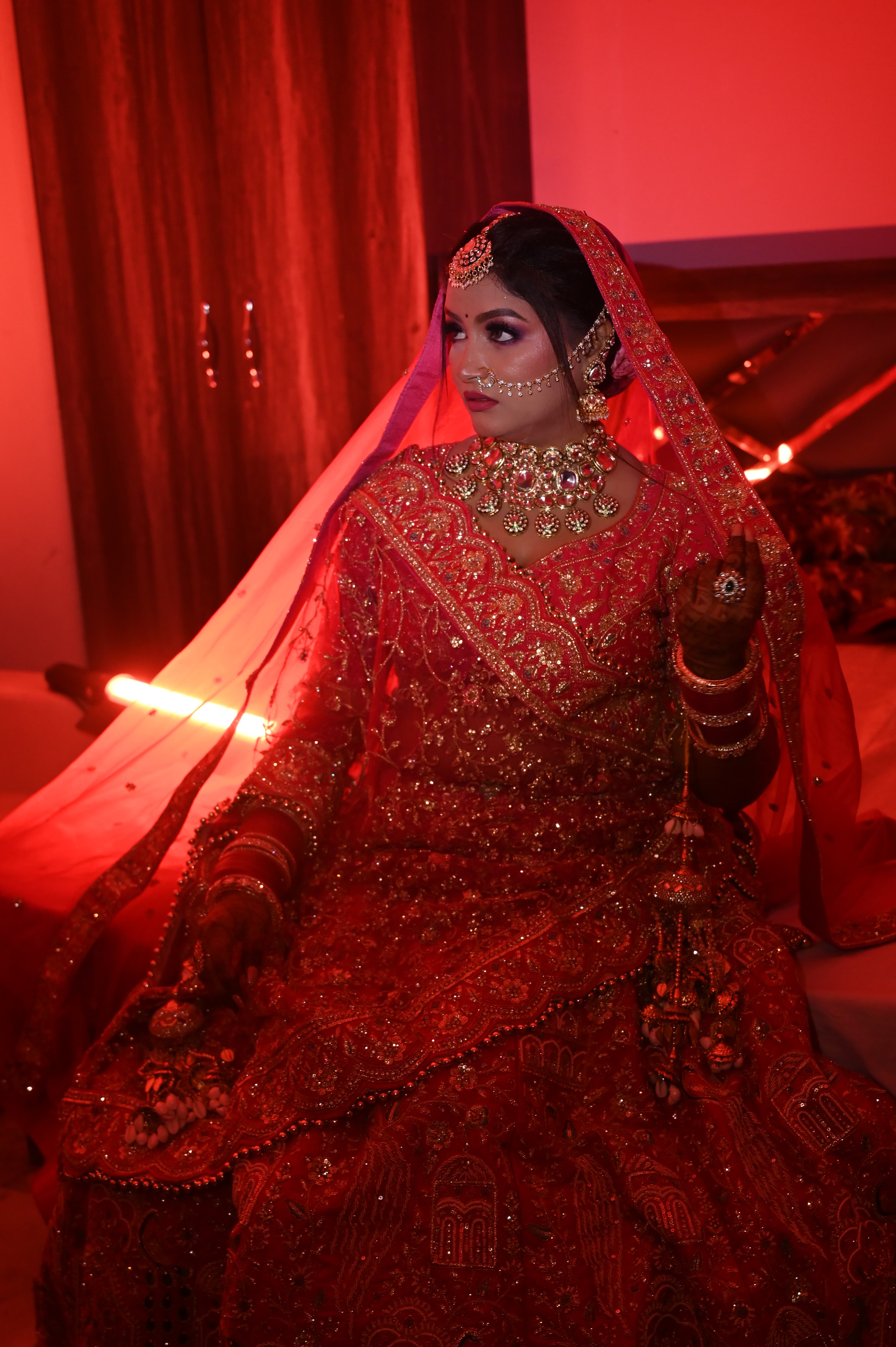 Bride walking down the aisle