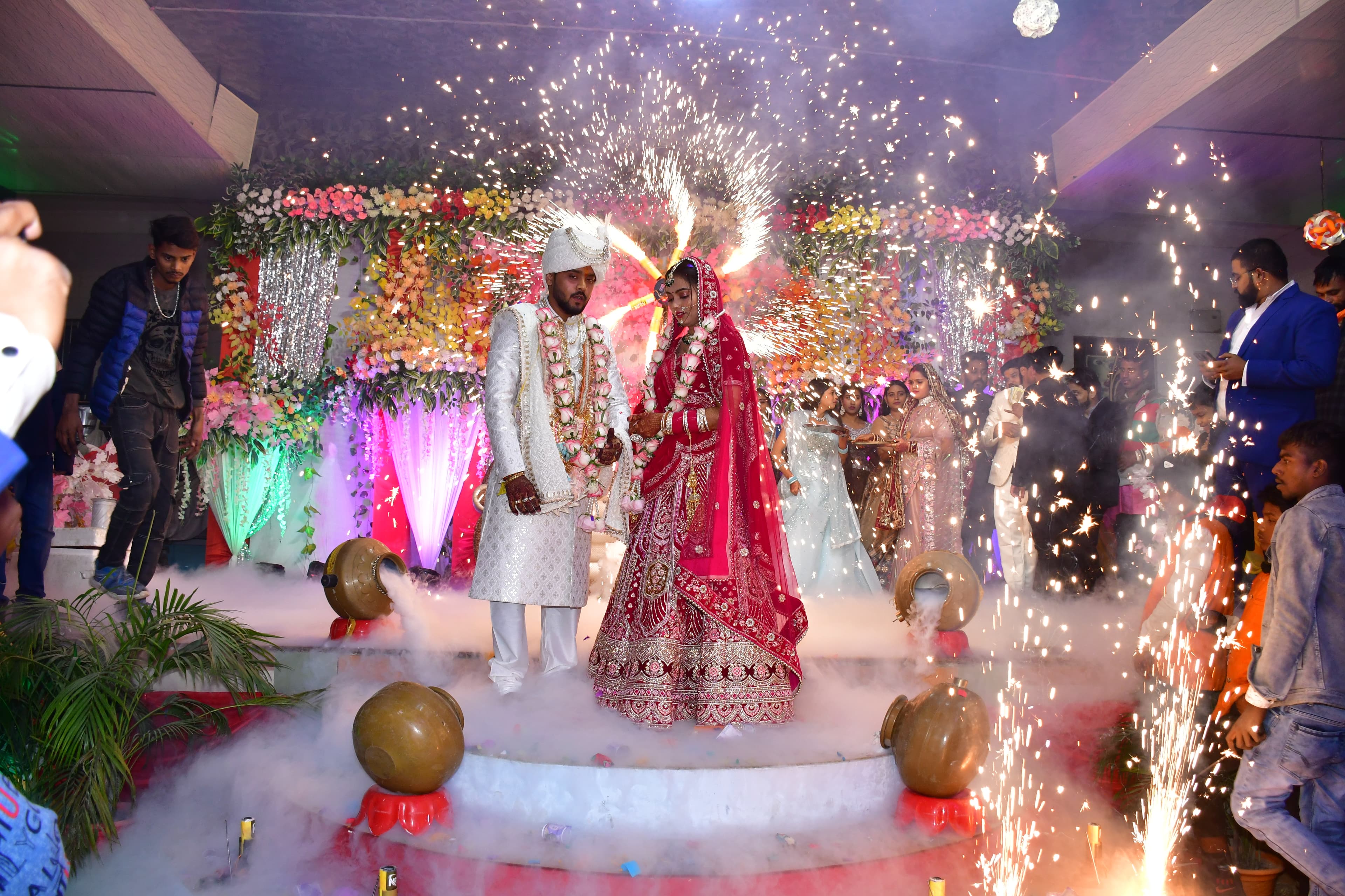 Bride smiling at the camera