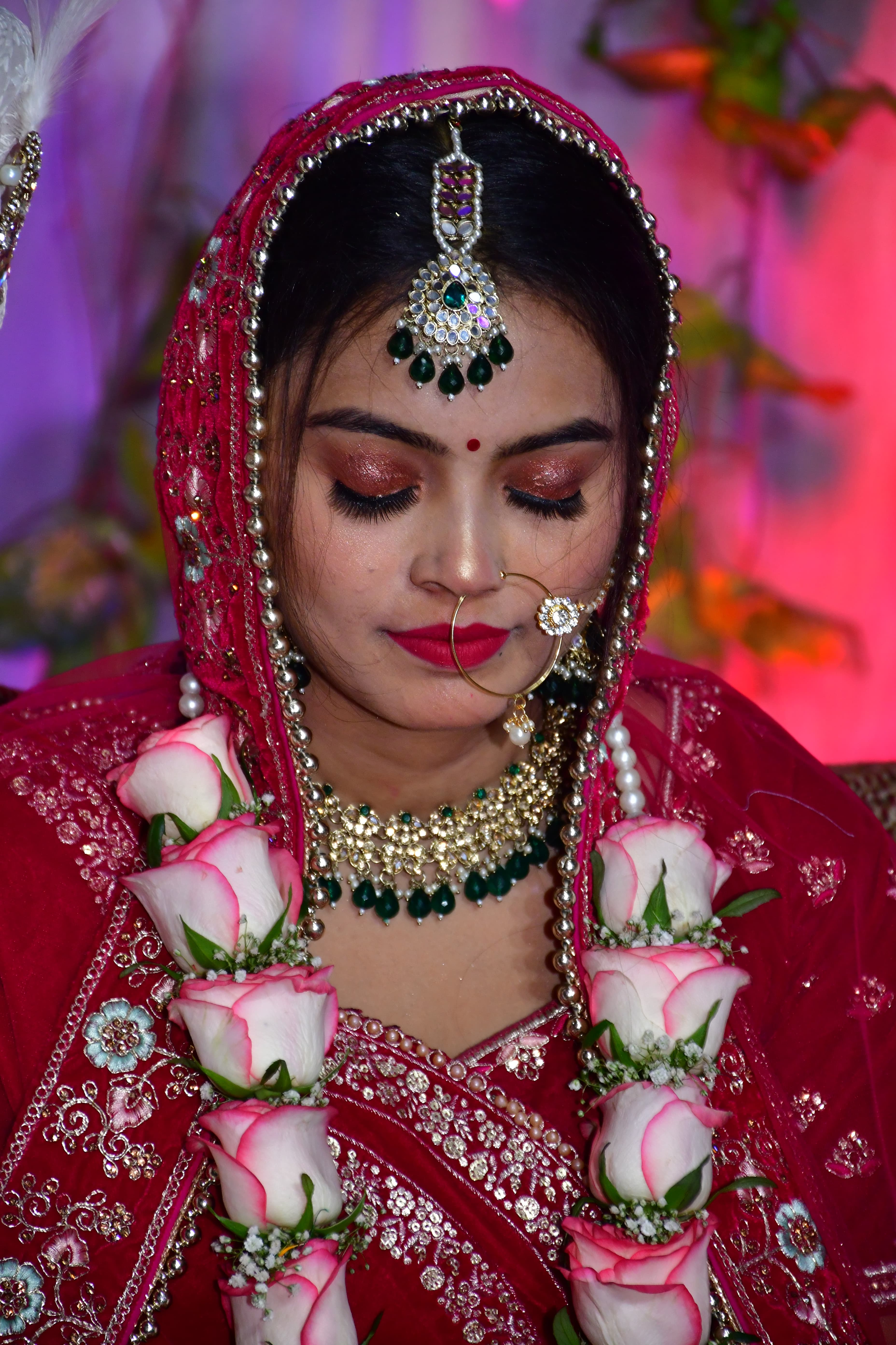 Couple dancing under the lights