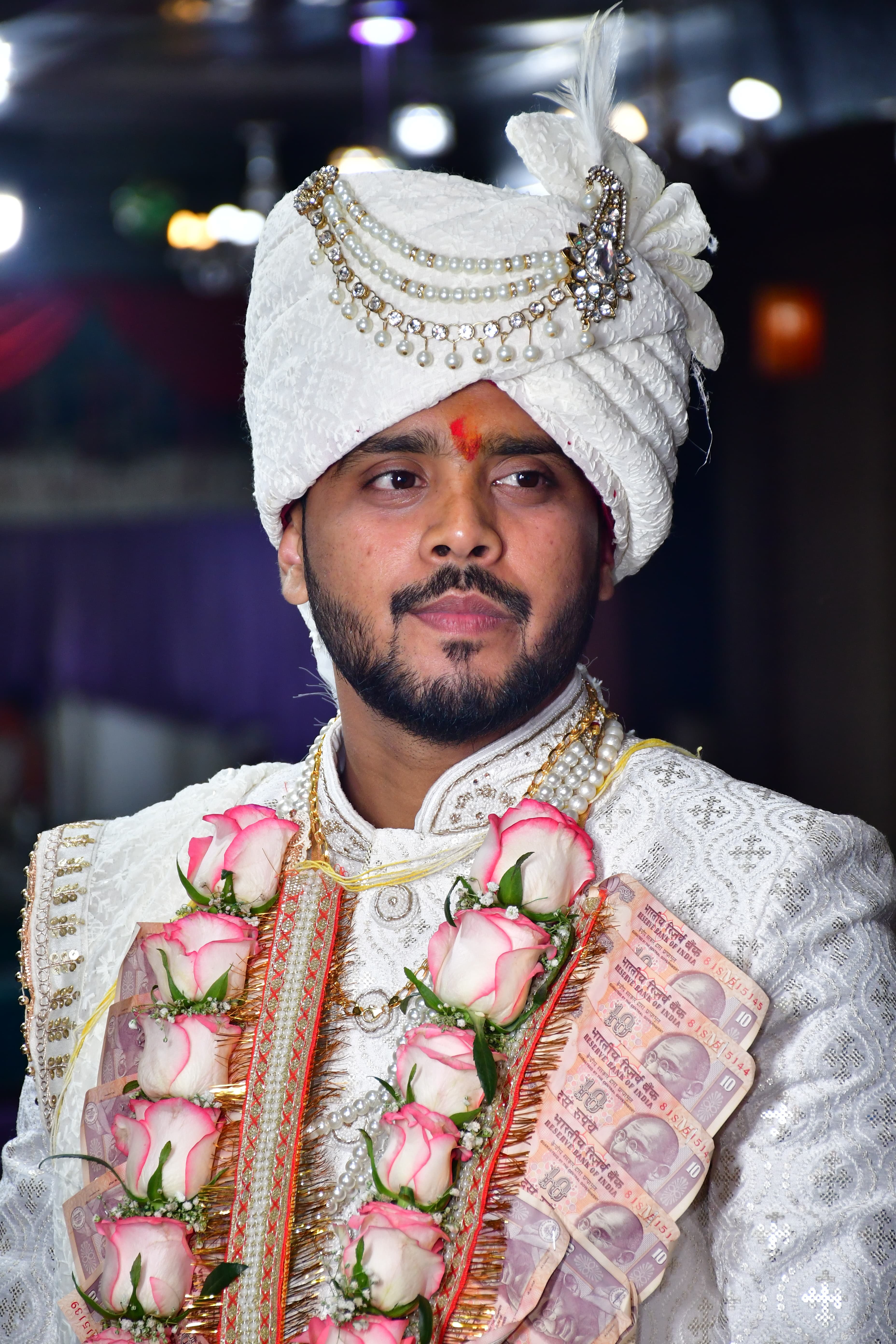Bride and groom sharing a moment during the ceremony