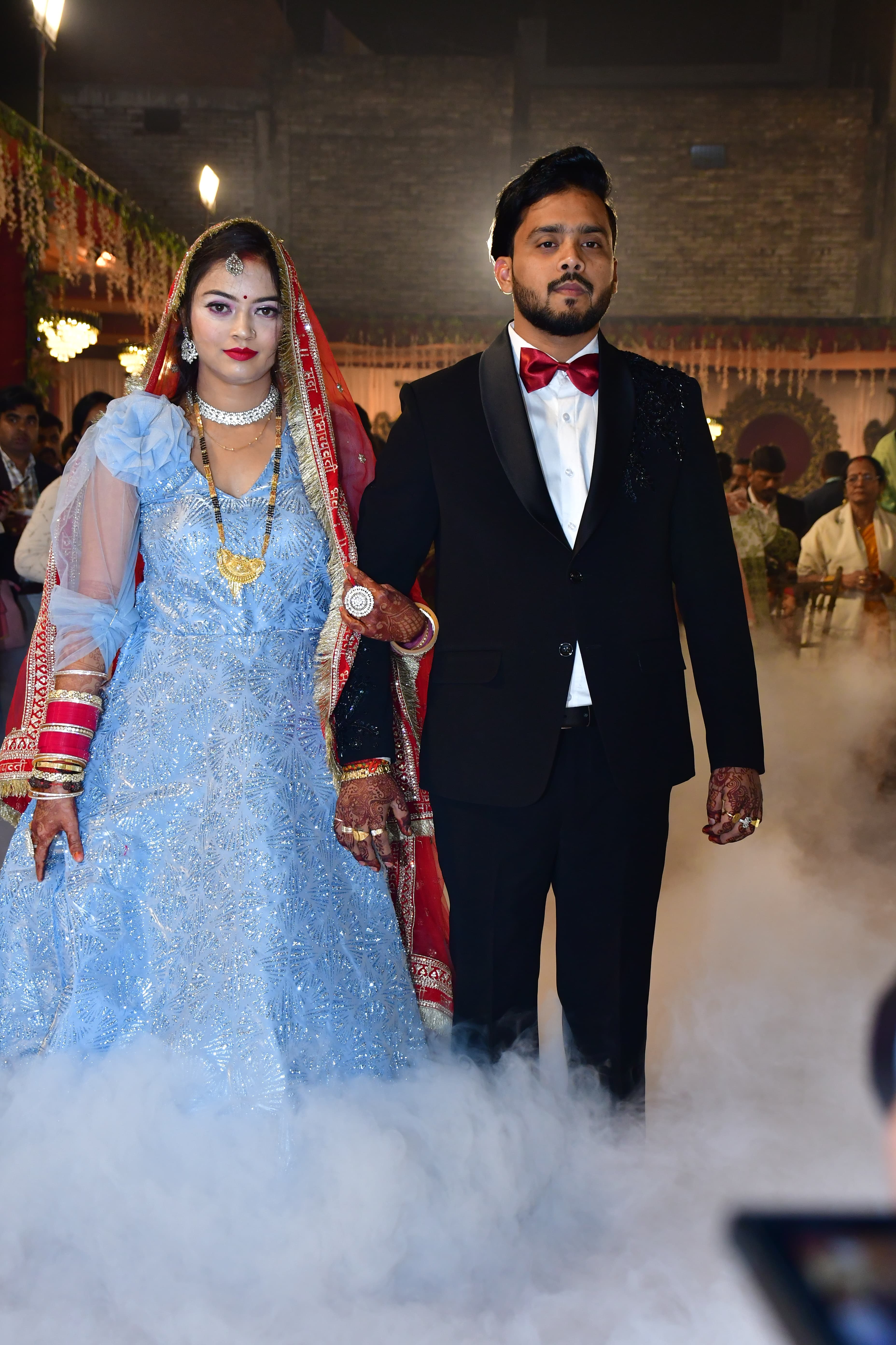 Couple's romantic first dance